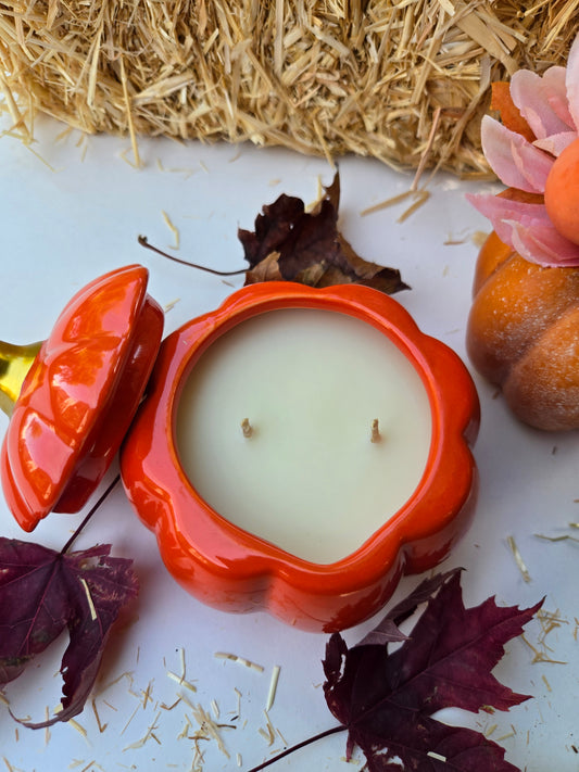 Hearthlight - Pumpkin Spice & Butterream Ceramic Candle (6 oz)