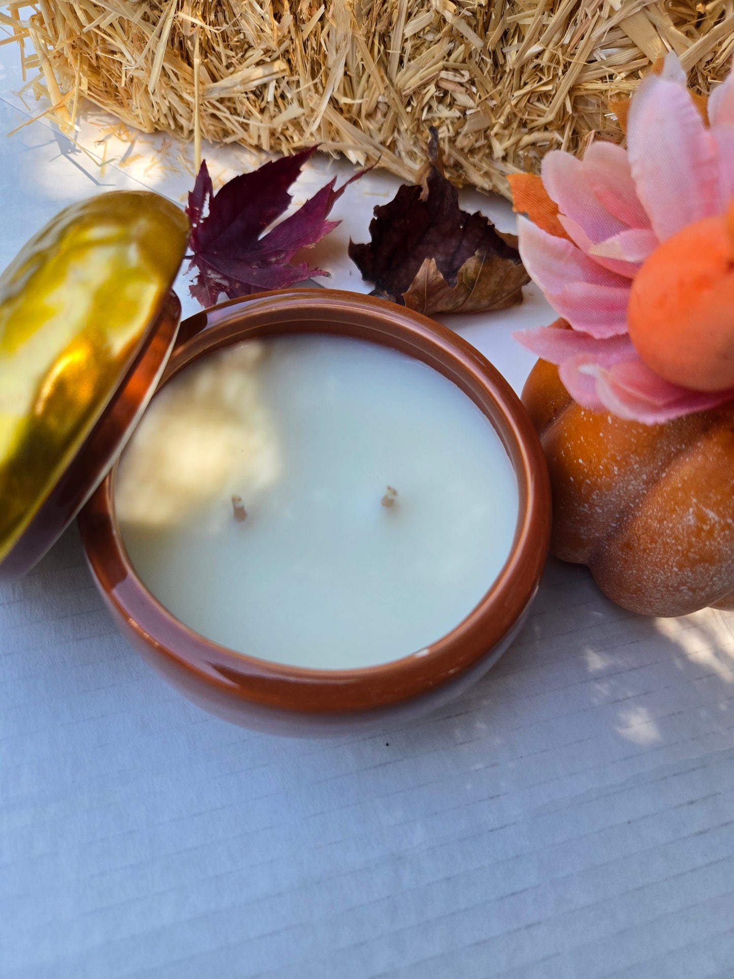 Auburn Lane - Autumn Apple & Spice Ceramic Candle (6 oz)