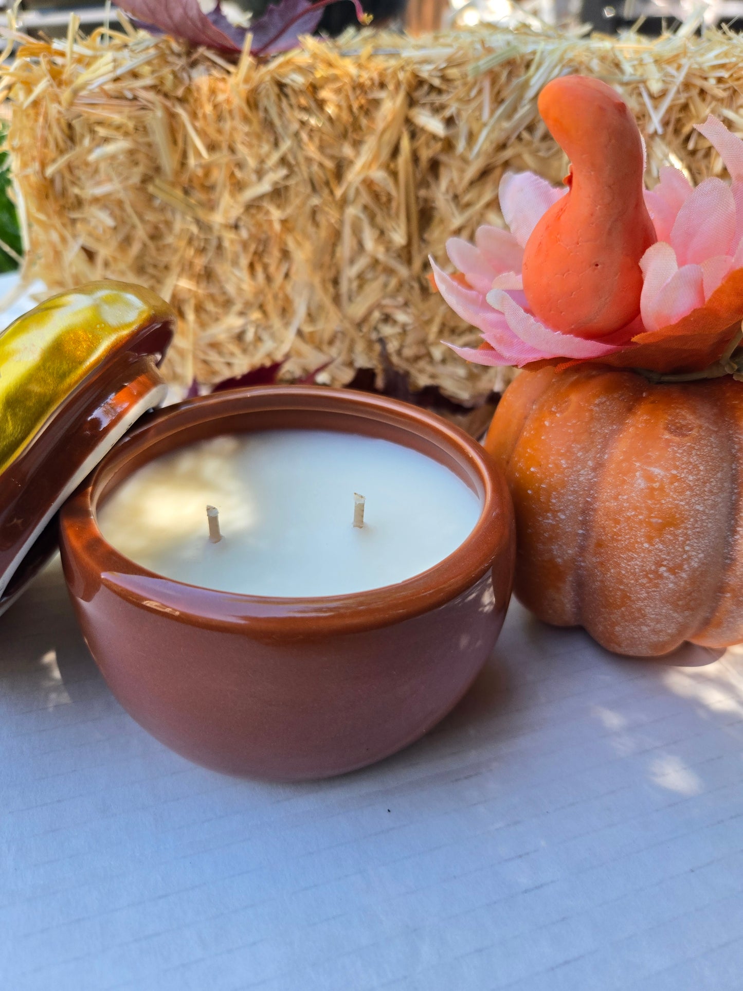 Auburn Lane - Autumn Apple & Spice Ceramic Candle (6 oz)
