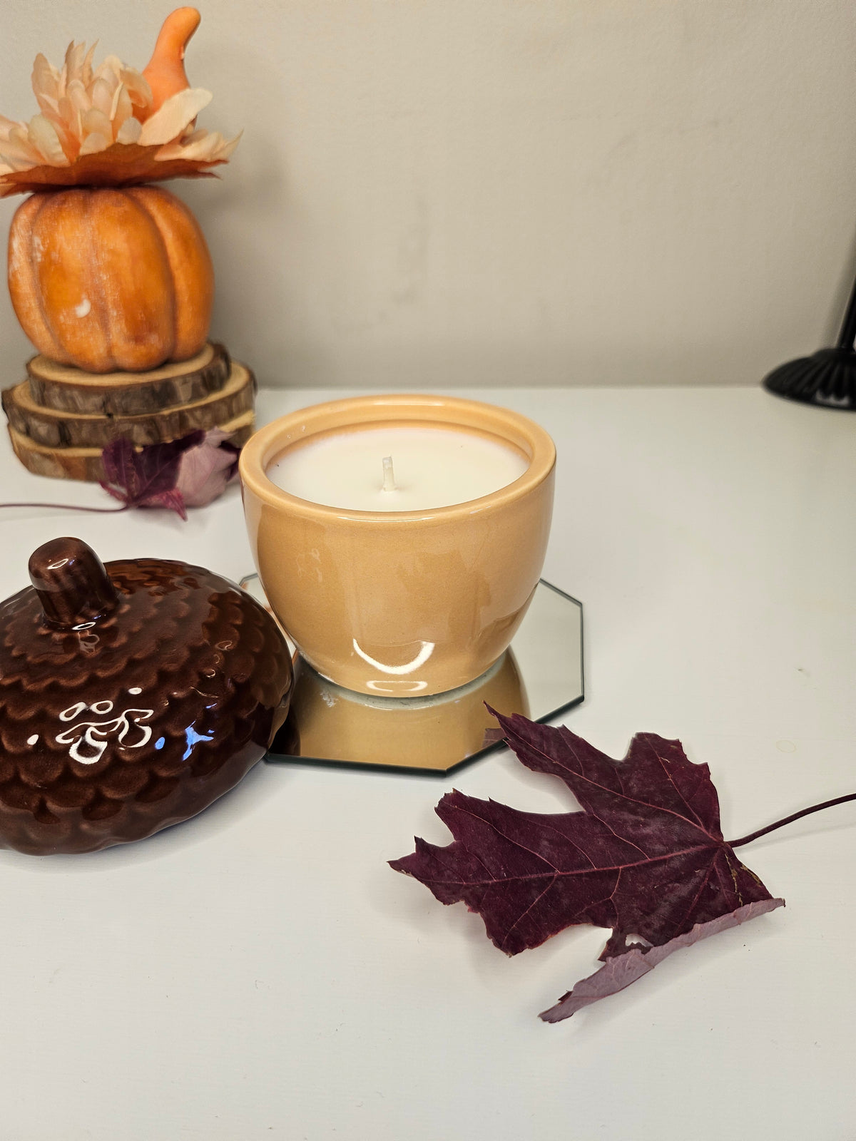Silver Hollow - Cool Mint, Apple & Oak Ceramic Candle (6 oz)