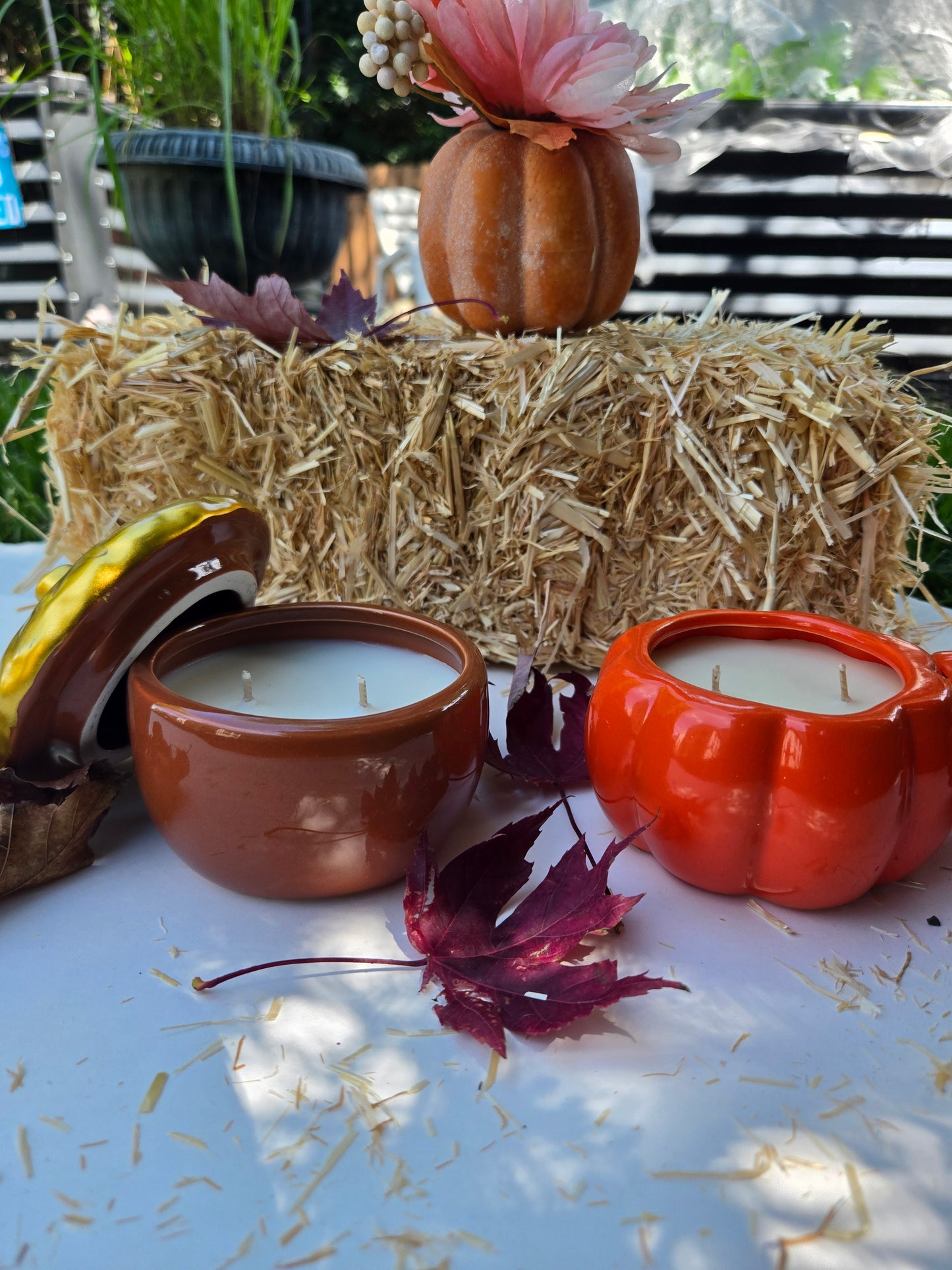 Auburn Lane - Autumn Apple & Spice Ceramic Candle (6 oz)