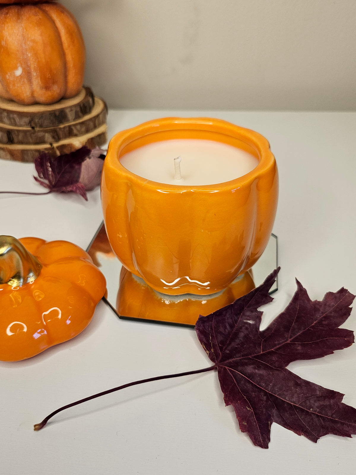 Hearthlight - Pumpkin Spice & Butterream Ceramic Candle (6 oz)